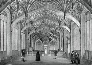 Interieur, Universiteit van Oxford, 18e eeuw, 1870 door Unbekannt