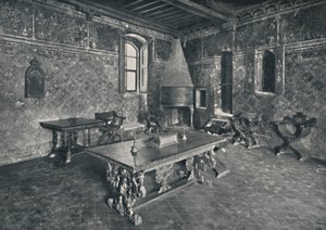 Interieur, Palazzo Davanzati - Met laat 16e-eeuwse Florentijnse tafel, 1928