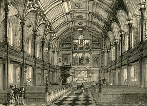 Interieur van de St. Andrews kerk door Unbekannt