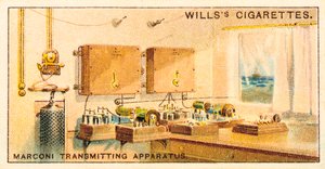Interieur van een Marconi radiozendstation, 1915 door Unbekannt