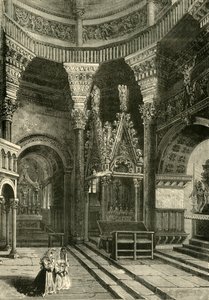 Interieur van de Kathedraal van Spalatro Voormalig Tempel van het Paleis van Diocletianus, 1890