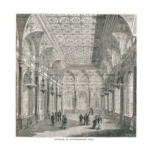 Interieur van de Clothworkers Hall