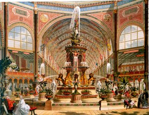 Interieur van het Crystal Palace tijdens de Internationale Tentoonstelling, 1862