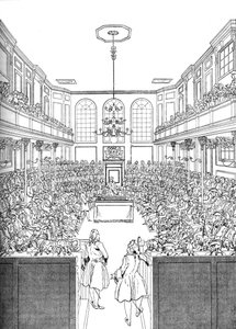 Interieur van het Lagerhuis in 1742, 1905