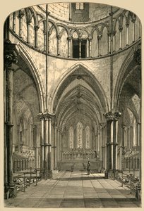 Interieur van de Temple Church, 1870, 1897 door Unbekannt