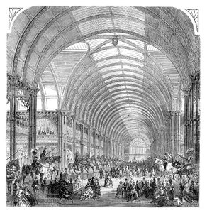 Interieur van de Manchester Tentoonstelling, 1857 eind 19e eeuw