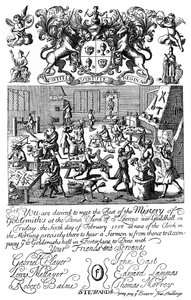 Uitnodiging voor een vergadering van de Goldsmiths Company, 1707 door Unbekannt