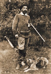 Isaac Ilyich Levitan met zijn hond Vesta