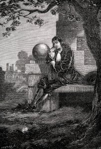 Isaac Newton, Engelse wetenschapper en wiskundige, 17e eeuw c1880 door Unbekannt