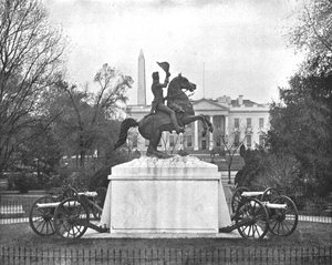 Jackson Standbeeld, Lafayette Square, Washington DC, VS, ca. 1900