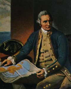 James Cook 1728-1779 - Gravure naar het schilderij van Dance, 1934