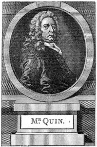 James Quin, 18e-eeuwse Engelse acteur, 1886