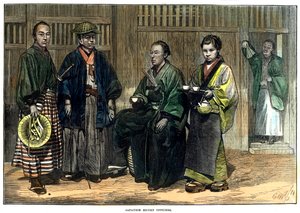 Japanse escorteofficieren, 1874