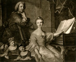 Jean-Marc Nattier en zijn familie, 1730-1762, 1903 door Unbekannt