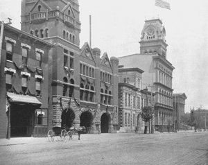 Jefferson Street, Louisville, Kentucky, VS, ca. 1900 door Unbekannt