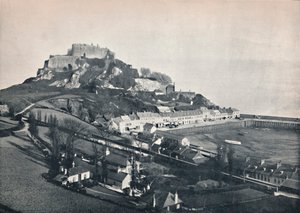 Jersey - Gorey, en Mont Orgueil Kasteel, 1895 door Unbekannt