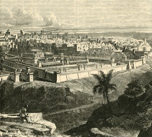 Jeruzalem in de tijd van Jezus Christus, met de tempel zoals hersteld door Herodes de Grote, 1890