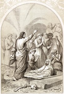 Jezus wekt Lazarus op uit het graf, ca. 1880