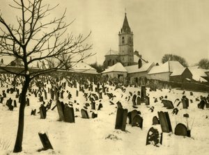 Joodse begraafplaats, Mattersburg, Burgenland, Oostenrijk, ca. 1935 door Unbekannt