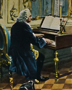 Johann Sebastian Bach 1685-1750. - Detail van het schilderij door Carl Röhling, 1934 door Unbekannt