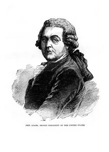 John Adams, de tweede president van de Verenigde Staten, 1872 door Unbekannt
