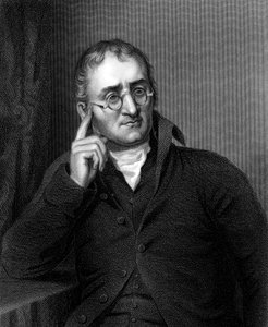 John Dalton, Engelse chemicus, ca. 1860 door Unbekannt