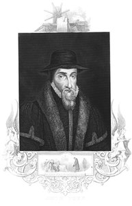 John Foxe, 16e-eeuwse Engelse martyroloog, ca. 1880 door Unbekannt