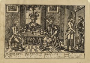 Jozef II, Catharina de Grote en Sultan Abdul Hamid I kaarten, c. 1780 door Unbekannt