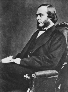 Joseph Lister, Engelse chirurg en pionier van antiseptische chirurgie, ca. 1867