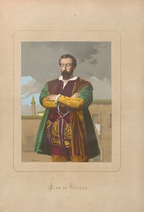 Juan de Padilla. Uit: Hombres y mujeres celebres de todos los tiempos door Juan Landa, 1875-1877