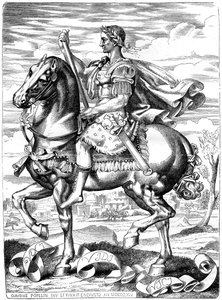 Julius Caesar, Romeins generaal en staatsman, 1e eeuw v.Chr. 1882-1884 door Unbekannt