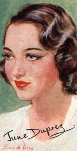 June Duprez, 1918-1984, Britse filmactrice, 20e eeuw door Unbekannt