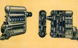 Junkers 700-800 pk diesel vliegtuigmotor, 1932