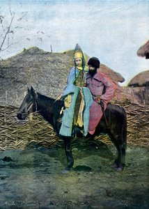 Kabardin koppel op reis, ca. 1890 door Unbekannt