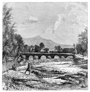 Kabul Rivier, Afghanistan, 1895 door Unbekannt