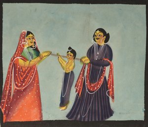 Kalighat schilderij, 1800s door Unbekannt