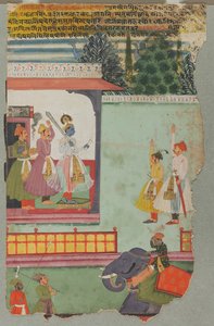Kanhra Ragini, ca. 1700 door Unbekannt