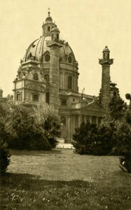 Karlskirche, Wenen, Oostenrijk, ca. 1935