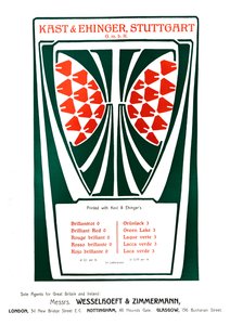 Kast & Ehinger, Stuttgart advertentie, 1909 door Unbekannt
