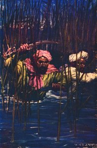 Kavanagh en Kunuji in het moeras, 1857 ca. 1912
