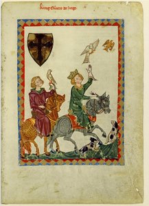 Koning Conrad de Jongere uit de Codex Manesse, tussen 1305 en 1340 door Unbekannt