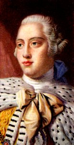 Koning George III door Unbekannt