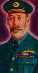 Koning George V in het uniform van Chef van de Koninklijke Luchtmacht door Unbekannt