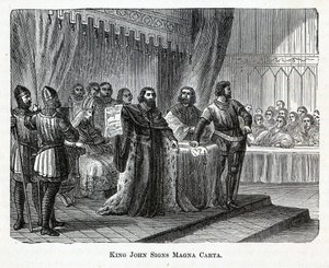 Koning Jan ondertekent de Magna Carta, 1882