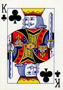 Koning van Klaveren van een kaartspel van Goodall & Son Ltd.