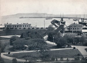 Kingstown - Algemeen uitzicht op de haven, 1895 door Unbekannt
