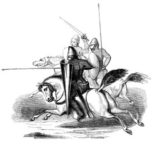 Ridders van Koning Lodewijk VI van Frankrijk, ca. 14e eeuw 1849 door Unbekannt