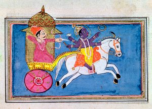 Krishna, Hindoeïstische godheid, een avatar van Vishnu, 17e eeuw door Unbekannt