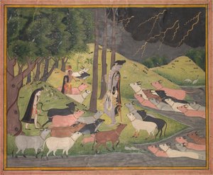 Krishna Roept de Koeien, ca. 1780-1790