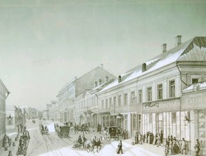 Kuznetsky Most, Moskou, Rusland, 1840s door Unbekannt
